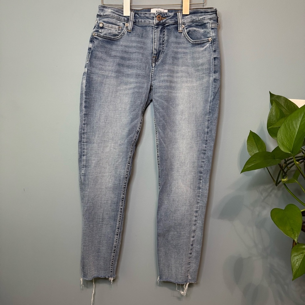 PISTOLA Arielle Skinny Scissor Cut Hem Jeans No Pressure Light Wash 29 (29x25)